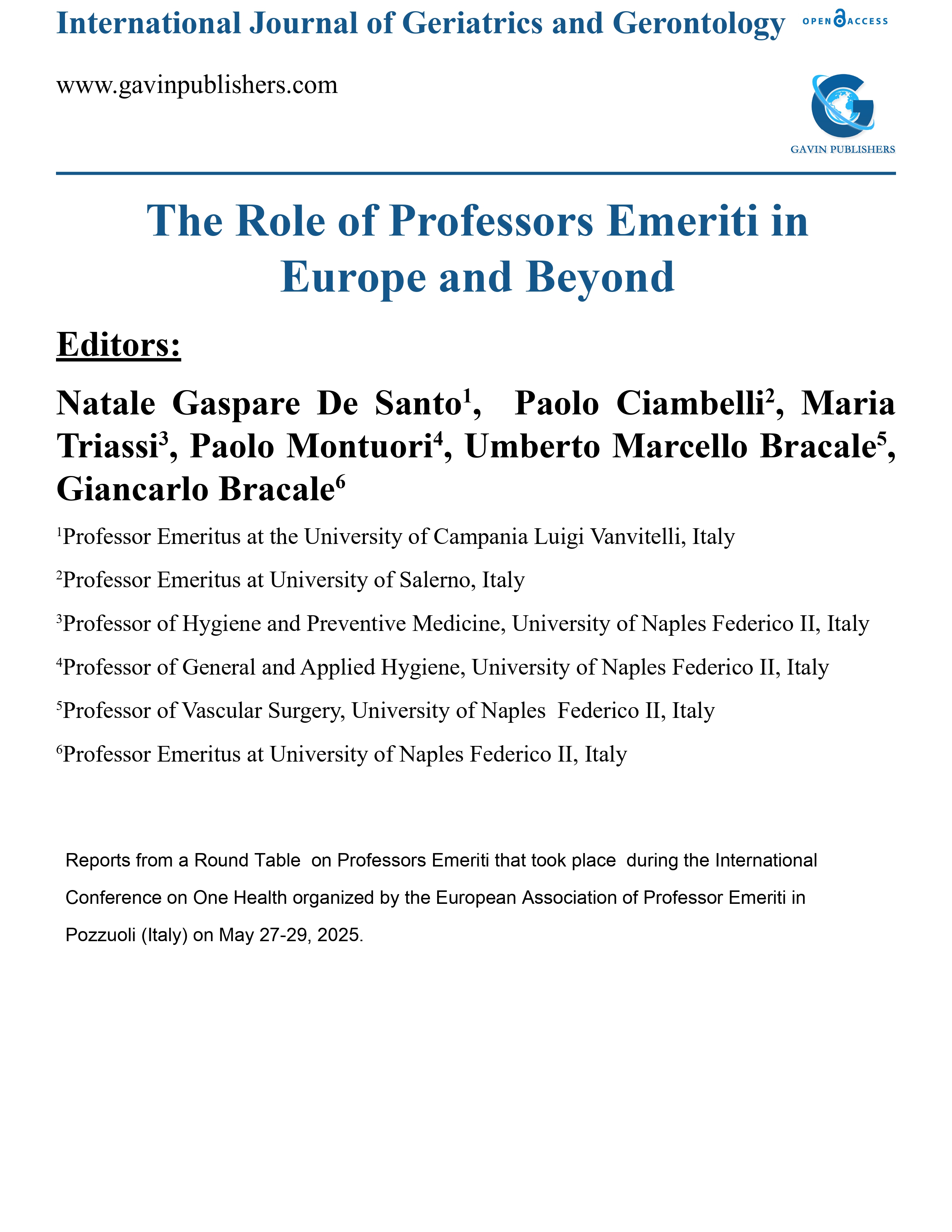 Should Professors Emeriti Continue Their Academic Activities?